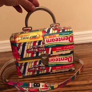 Vintage Bubble Gum Wrapper Themed Handbag